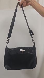 French new Longchamp leather HOBO shoulder bag large capacity suitable for both men and women tote bag