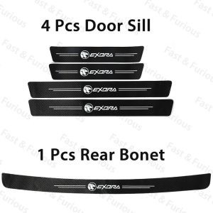 BOSSKU [4pcs/set] Car Door Sill Strip Anti Scratch Side Door Step Protector Sticker PROTON Saga X70 Persona X50 Iriz Exora Prev