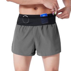 (S-4XL)Men Women Teens Multi-Pockets Quick Dry Marathon Running Shorts Double Layer Trackless Fitness Training Sport Shorts2026