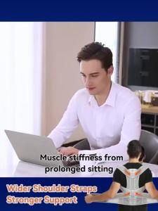 Ready Stock Malaysia 3‑Week Posture Corrector 8‑Shape Design Lift & Align Back Relieve Discomfort Improve Shoulder Posture Support ce