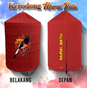 SK Kerodong Murai Batu Ukuran No 1 2 3 Penutup Sangkar Bahan Single Knit Tingkat Ketebalan Sedang Gambar Murai Batu Segitiga