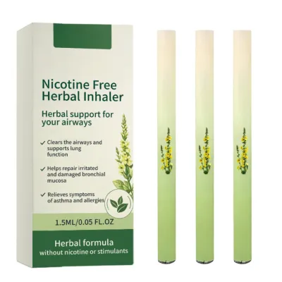 1.5ml Portable Mullein Herbal Diffuser Pen – Natural Extract for Cleansing & Respiratory Comfort Support