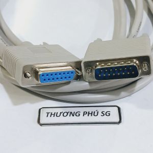 Cáp nối dài Com 15 / Chuẩn Com 15 Kim ra Com 15 Cái (DB15M to DB15F) dài 3m