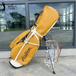 2025 4colors Golf Bag Candy Golf Club Bag Green White Brown Yellow Fashion Standard Golf Bottom Bag with Rain-proof Cover