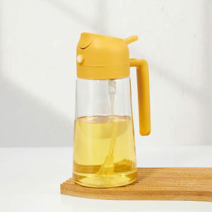 Sprayable and Pourable Oil Bottle with Pump Leak Proof Cooking Oil Container/ Botol Minyak 2in1
