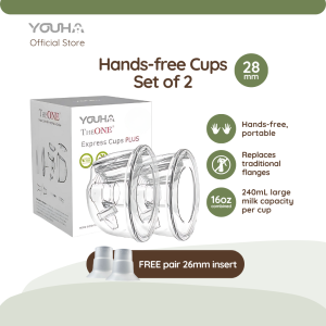 YOUHA Hands-free Cups | Set of 2 | Breast Pump Accessory