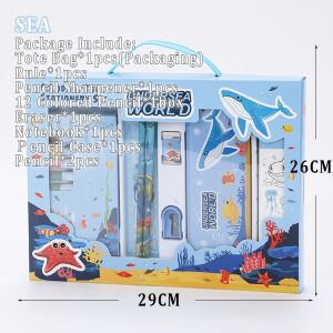 9 in 1 Pencil Case Set Art Drawing Set with Pencil for Kids Drawing Pencils for Kid Stationery Set