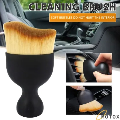 Ultra-Soft Car Cleaning Brush with Cover Car Dashboard Air Outlet Gap Detailing Cleaning Maintenance Tools Duster Brushe