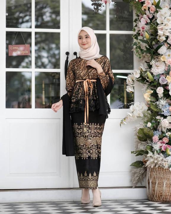 Model dress 2025 batik hijab modern