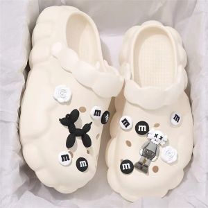 [Free Shipping] Cartoon Clogs For Women Non-Slip Thick-Soled For Indoor And Outdoor Wear Trendy Soft-Soled Sandals With A Closed Toe Design