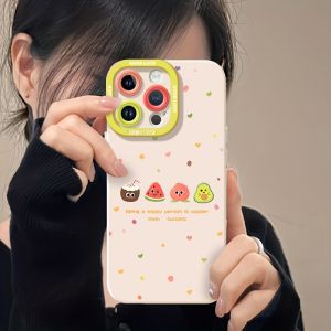 Summer Colorful Theme Phone Case Suitable for iPhone 17 16 15 14 13 12 11 Pro/Max/Plus Anti Drop and Anti Shock Back Cover