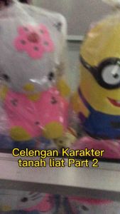 Celengan Karakter Tanah Liat lucu -lucu Part 2 1kg muat 2celengan juga bisa buat sovenierHadiah Ultah dll