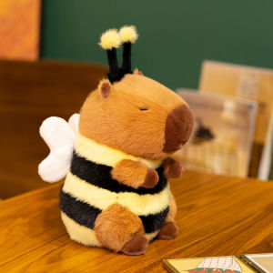 JOJO CASTLE Bee Capybara Plush Cute Hybrid Stuffed Animal Ultra-Soft Honeycomb Capy  For Kid Gifts Kids Birthday Creative Gifts Home Decor