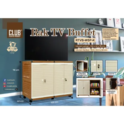 Rak TV Club/Rak TV Buffet/Rak Buffet Serbaguna KACA CERMIN MURAH
