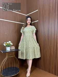 TERVIRALL KOREAN DRESS MATT RAYON PREMIUM BUSUI FRIENDLY PALING MURAH VIRALLDRESS SANTAI OOTD SIMPEL