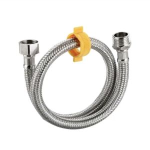 Chuẩn SUS 304 ống nối dây cấp nước máy giặt bồn cầu 1 đầu ren trong 1 đầu ren ngoài