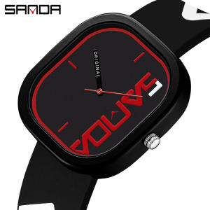 SANDA Fashion Simple Women Watches Luxury Brand Quartz Watch Women Silicone Waterproof Wrist Watches