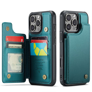 INOVAGEN RFID Blocking Phone Case For 16 15 16Pro 16ProMax SeriesLeather Phone Case Wallet with Card SlotShockproof Multicolor