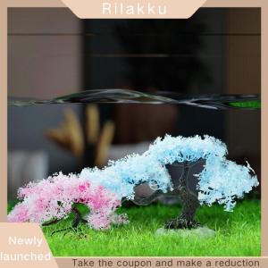 Rilakku New Simulated Tree Aquarium Decoration Fish Tank Aquarium Plastic Plant Artificial Simulation Water Plants Fish Tank Decoration
