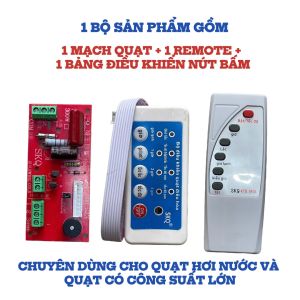 Mạch Điều Khiển Quạt Điều Hòa Công Suất 300W Kèm Bảng Nút Bấm - Sửa Chữa Thay Thế Nhanh Chóng K268