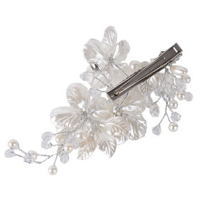Christmas gift 【AYLMER】 Bridal Flower Hair Clip Hair Jewelry Wedding Hair Accessory Luxury