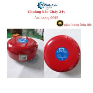 Chuông báo cháy 24v 4inches chuông cảnh báo sự cố khẩn cấp Horing chuông cảnh báo cháy cảnh báo khói kết nối tủ trung tâm hàng có kiểm định chất lượng cao giá rẻ Loại 1
