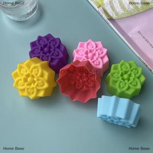 [COD] Home Base 5PCS Flower Silicone Candle Mold DIY Handmade 3D Rose Soap Plaster Resin Mould Cake Baking Tool Kitchen Party Decoration Supply