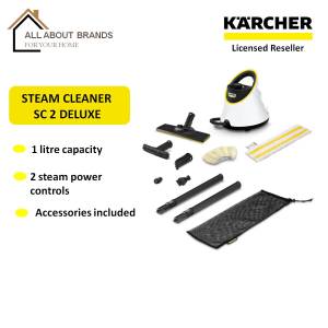(NEW VERSION) KARCHER Steam Cleaner / Steam Mop SC 2 Deluxe with LED illuminated ring 1.513-403.0