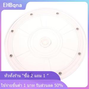 [COD] EHBqna KITCHEN 360อะคริลิคใสแบบหมุนได้แท่นวางแบบกลมฐานขี้เกียจเครื่องประดับตกแต่งจานหมุนได้อุปกรณ์เฟอร์นิเจอร์
