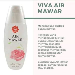 Pembersih Muka Viva Air Mawar 100ml BPOM Toner Wajahginal
