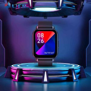 1.86 Inch Waterproof Smart Wristwatch Touch Screen Bluetooth-compatible Fitness Watch Bracelet Voice Calling Heart Rate Monitor for Women Men