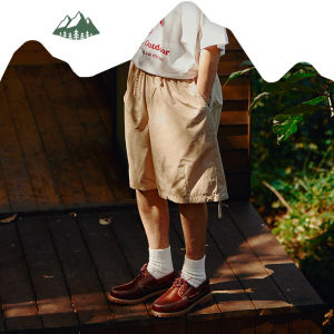 INFLATION brand Tooling Style Functional Style Men Youth Tencel Lightweight Solid Color Pleated Casual boy Shorts