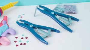 Balloon Expander Pliers Balloon Stuffing Tool Blue Stainless Steel Balloon Stretcher Sequin Filling Pliers for Filling Balloon Sequins Petals Home Party Activities(Simple Style)