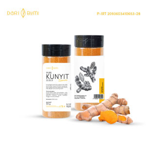 Dari Bumi Premium Turmeric Powder 50 Gr - Bubuk Kunyit Organik untuk Masakan Thai/Rainbow