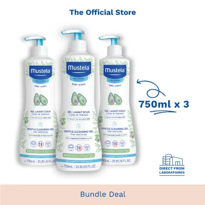 Mustela 750ml Gentle Cleansing Gel for Hair & Body [Normal Skin][Bath Time] (exp: 09/2028 & beyond)