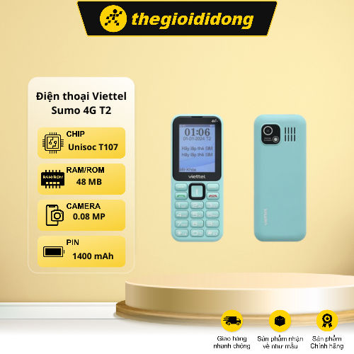 Điện thoại Viettel Sumo 4G T2