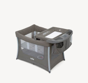 [Joie] illusion™ Travel Cot / Bassinet - Changing Table and Travel Bag Included (Nickel)