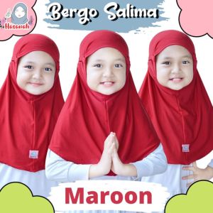 Bergo Anak TK SD Couple Hijab Salima bergo Jersey Ity Premium 1-12 Tahun Hasanah