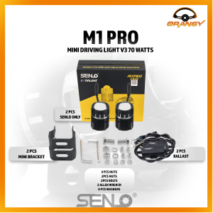 SENLO M1 Pro Mini Driving Light 70W MDL for Motorcycles Cars - Auxiliary Fog Light 6 MONTHS WARRANTY