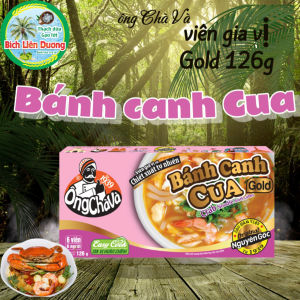 [COMBO 5 HỘP 126GR] VIÊN GIA VỊ BÁNH CANH CUA GOLD ÔNG CHÀ VÀ
