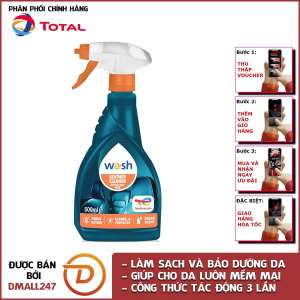 Dung dịch vệ sinh và bảo dưỡng ghế da ô tô Total Energies TE-LC500 500ml - làm mềm mịn da phục hồi da chống lão hóa da