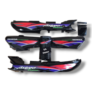 Cover Bodi Set Box Aki Dan Panel Honda Astrea Grand Sabit Legenda Tahun 1994 - 1997 Warna Merah Biru Hijau