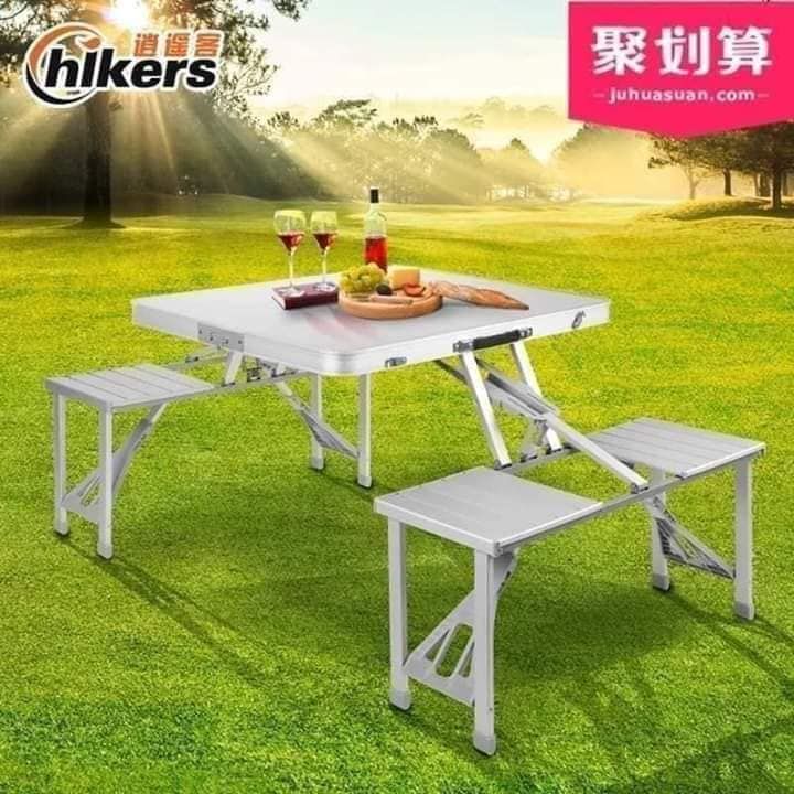 FLASH SALE Heavy Duty Portable Aluminum Folding Table Outdoor Household ...