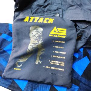 DELTA SIGHT ATTACK TACTICAL PANTS 100% POLY-COTTON ZIP YKK กางเกงผ้าแห้งไว ผ้าเบา MOD UNIT GREY