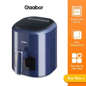 Thanh Lý Nồi chiên không dầu 5L cảm ứng Gaabor GA-E5D01 cửa kính quan sát thức ăn