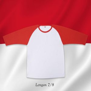 Sonclothing - Kaos Pria Raglan Seragam Merah Putih HUT Kemerdekaan Dirgahayu RI k 79th