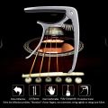Capo Gitar Chord Acoustic Standart Aluminium Alloy Clamp Guitar Penahan Penjepit Senar Gitar Akustic Elektrik Guitar Acoustic Instrumen Musik Profesional Professional Music Instrument Gitaris Musisi Tidak Perlu Stem Ulang High Tension Spring s2790 - Black. 