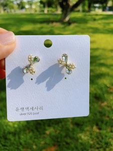 [Treetop Culture Collection] Korean 925 silver earring stud cute simple gold plated