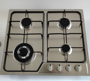 🚚 บริการจัดส่งในพื้นท้อง🚚เตาทำอาหาร4หัวในตัวสแตนเลสเตาแก๊สแก๊ส LPG ตะแกรงแก๊สธรรมชาติเตาสแตนเลสสแตนเลสดีไซน์แบบปิด