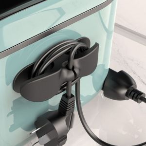 HJKL Silicone Cord Cable Organizer Self Adhesive Wall Mount Plug Organizer Wire Holder Anti-Slip Wire Cable Holder Home